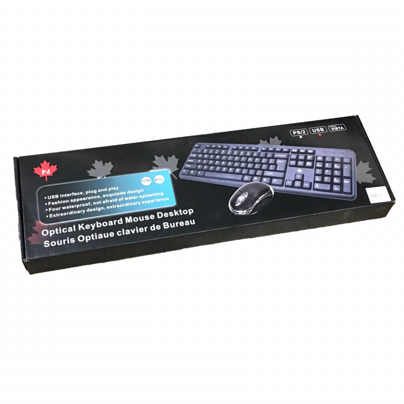 USB KEYBOARD / OPTICAL MOUSE (BLACK)