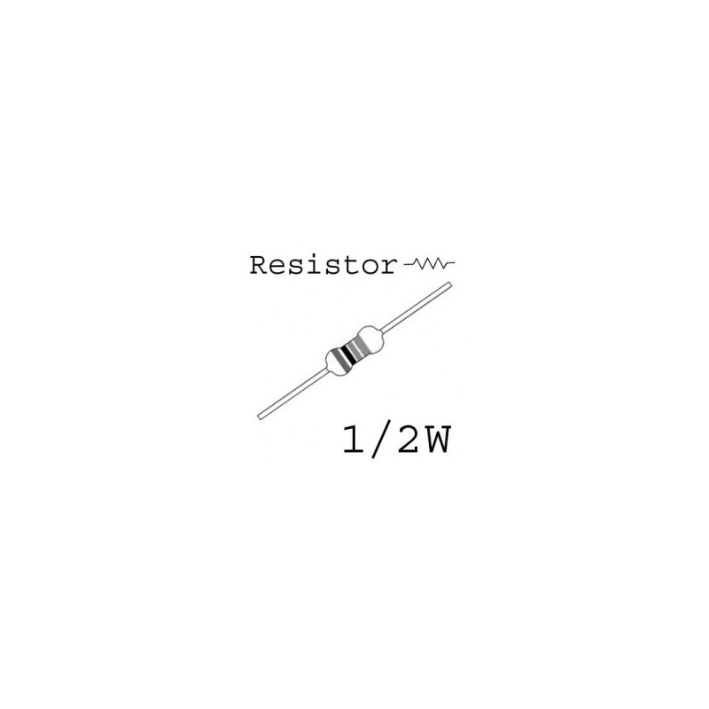 RESISTORS 1/2W 1MEG 1% 10PCS