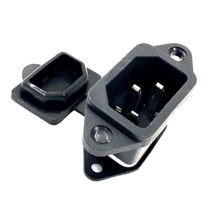 IEC POWER SOCKET WITH WATERPROOF CAP