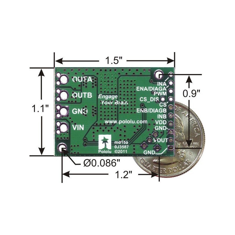 MOTOR DRIVER CARRIER FOR VNH5019 MOTOR