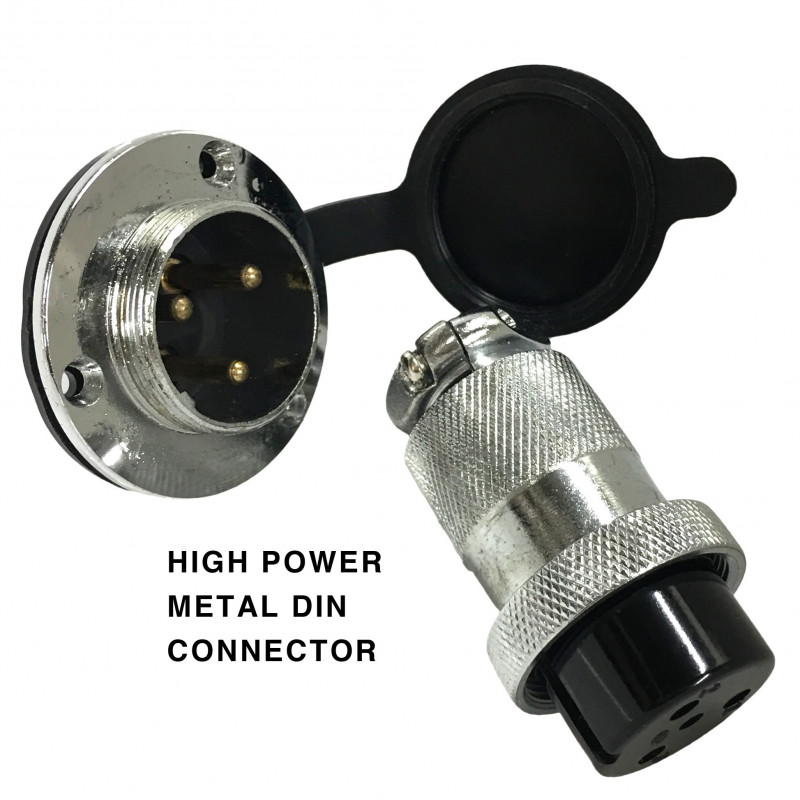 DIN METAL CONNECTOR PANEL MOUNT 3P MALE SLF-5901C