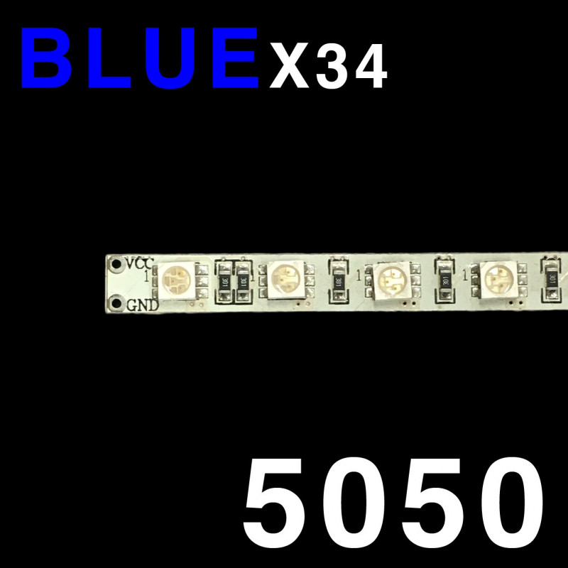 LED SOLID STRIP 5050-34 BLUE /EA