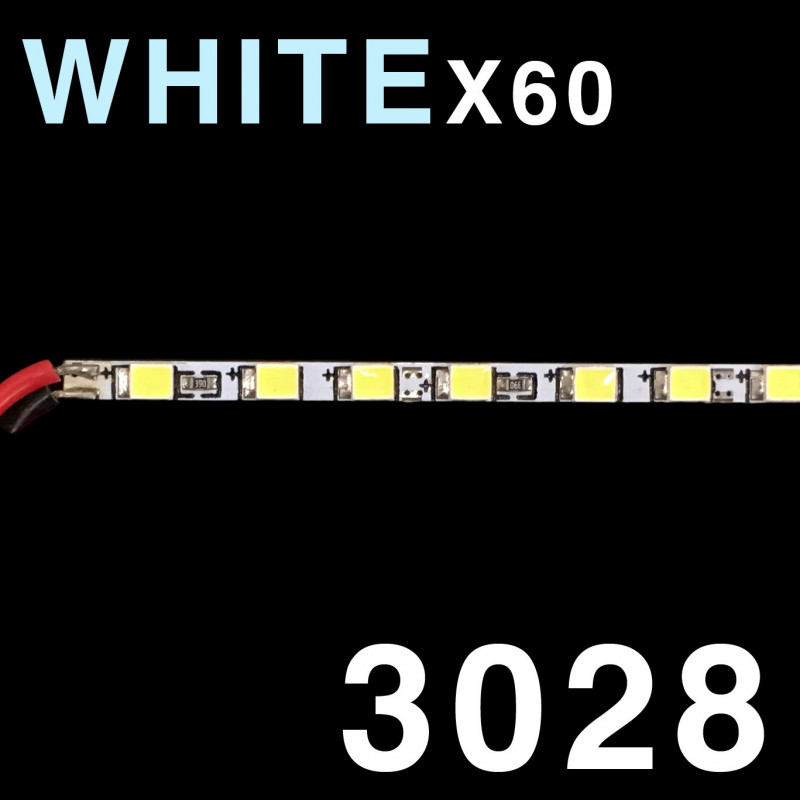LED SOLID STRIP 3020 60-LED COLD WHITE 6000K