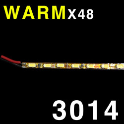 LED SOLID STRIP 3010-48 WARM WHITE 12INCHES