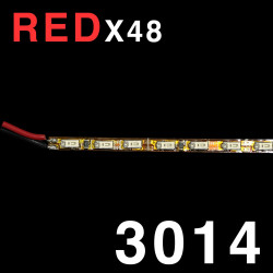 LED SOLID STRIP 3014-48 RED...