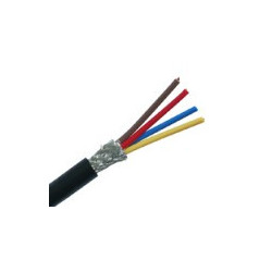 CABLE 4X22AWG BLACK SHIELDED CABLE