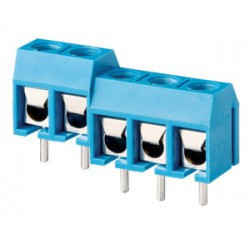 TERMINAL BLOCK BLUE 3POS (F) AWG14-22 4/PKG