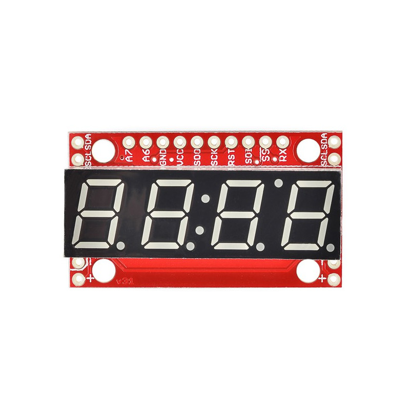 7-SEGMENT SERIAL DISPLAY - WHITE