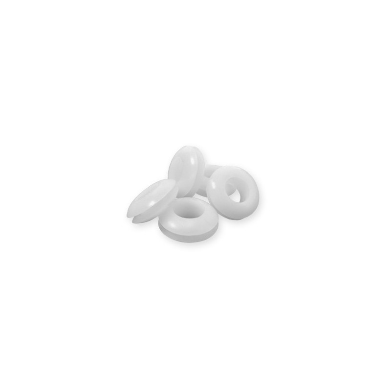 RUBBER GROMMET ID:4MM OD:10.5MM 10PCS WHITE