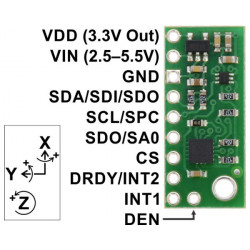 3-AXIS GYRO CARRIER WITH VOLTAGE REGULATOR L3GD20H