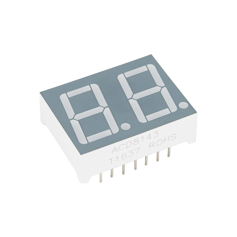 DUAL 7 SEGMENT DISPLAY - LED (RGB)