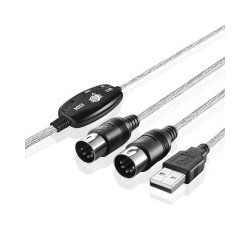 USB CABLE, A TO MIDI, M/M, 2M(6.6FT)