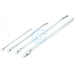 CABLE TIE 6" MOUNTABLE WHITE GTM-150I-C 100PCS