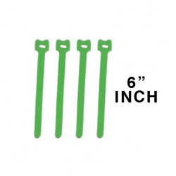 CABLE TIE 6" VELCRO GREEN...