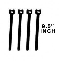 CABLE TIE 9.5" VELCRO BLACK...