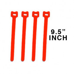 CABLE TIE 9.5" VELCRO RED...