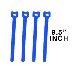 CABLE TIE 9.5" VELCRO BLUE...