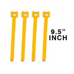 CABLE TIE 9.5" VELCRO YELLOW 10PCS/PKG