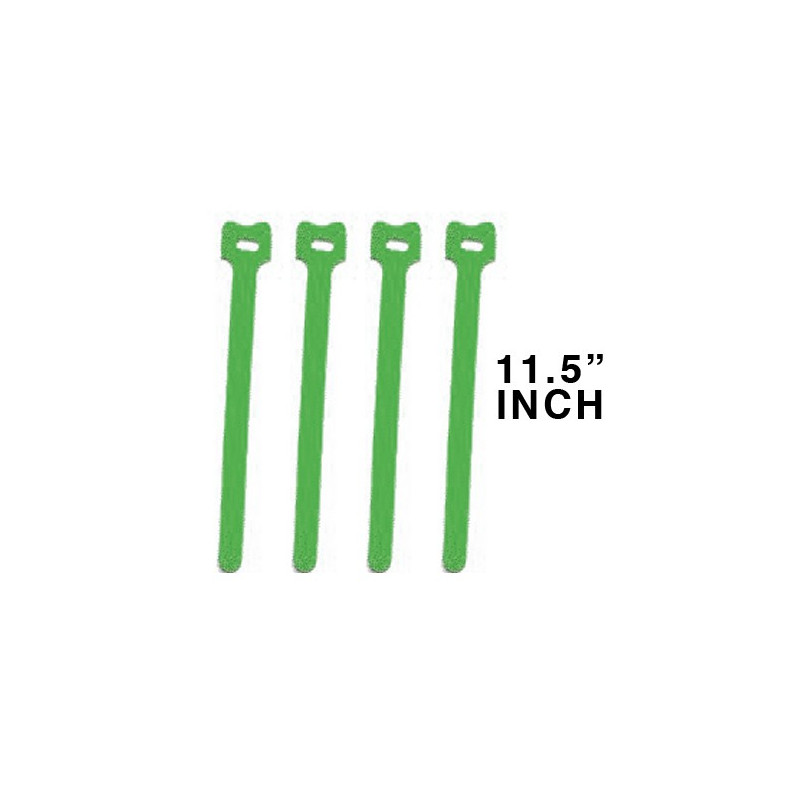 CABLE TIE 11.5" VELCRO GREEN 10PCS