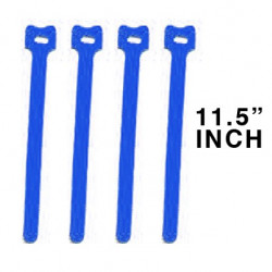 CABLE TIE  11.5" VELCRO BLUE 10PCS