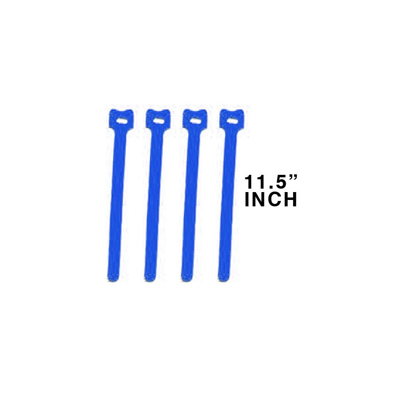 CABLE TIE  11.5" VELCRO BLUE 10PCS