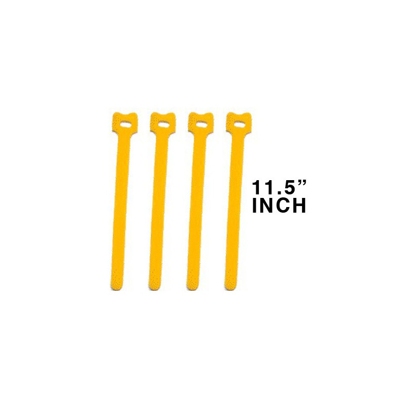 CABLE TIE 11.5" VELCRO YELLOW 10PCS