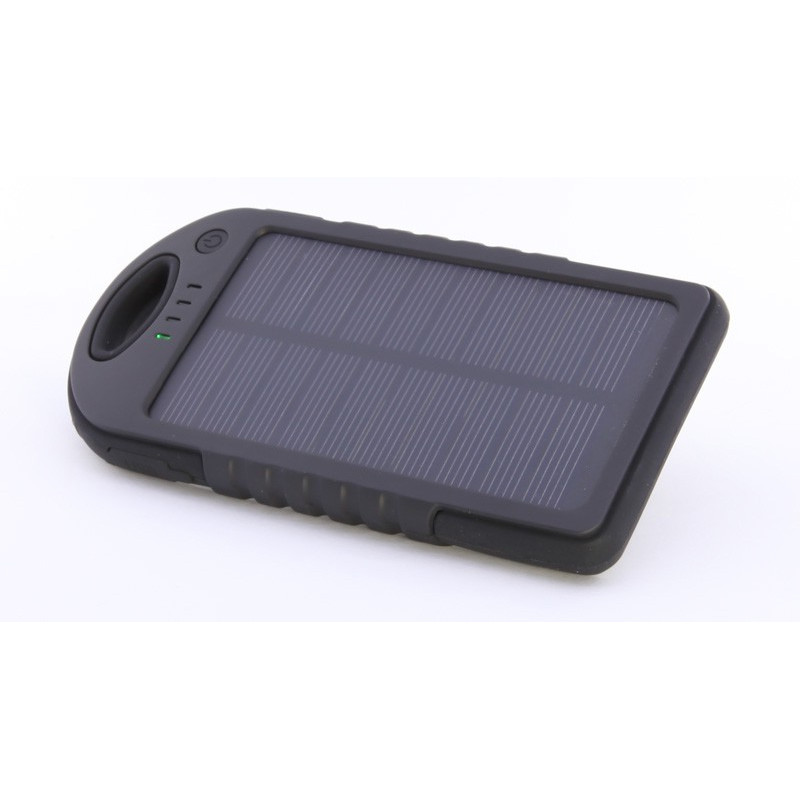 PORTABLE BATTERY BANK 5000MAH SOLAR RECHARGEABLE