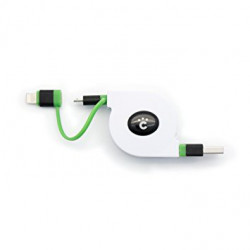 CHEERO RETRACTABLE USB CABLE W/ MICRO AND LIGHTNING 70CM