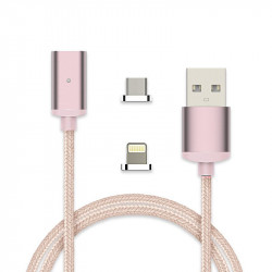 MAGNETIC DETACHABLE LIGHTNING & MICRO CHARGING CABLE