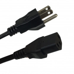 IEC AND NEMA POWER CABLE, FLAT, CSA, FT2, 3X18AWG, 6FT 1.8M