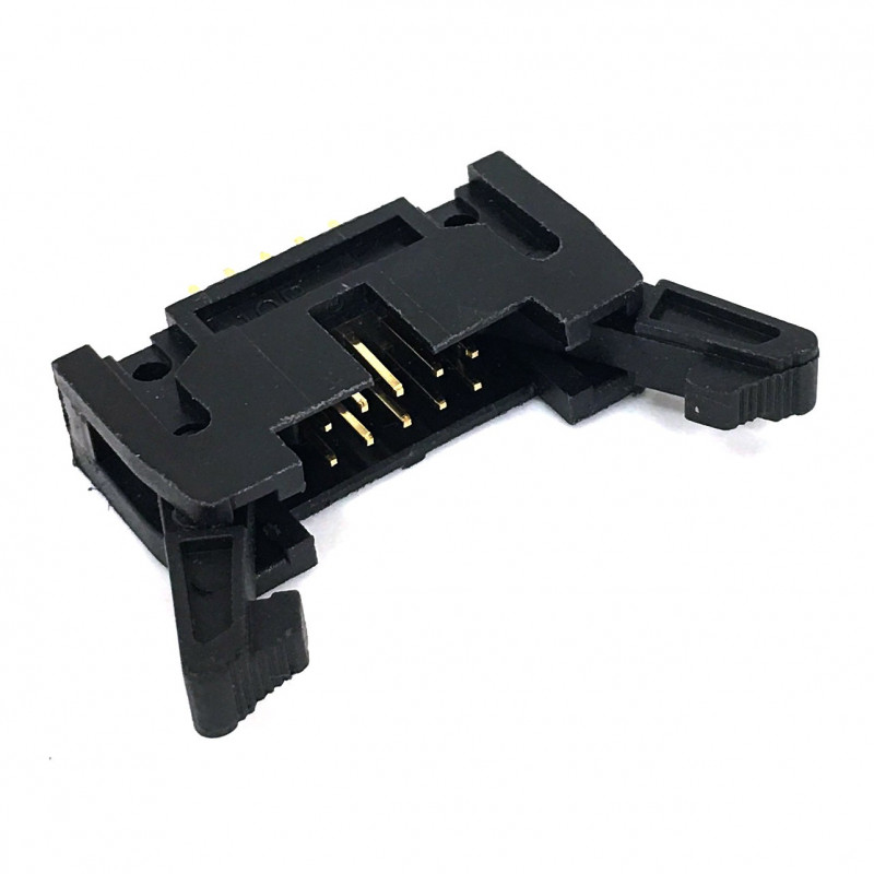 IDE / IDC EDGE SOCKET MOUNT CONNECTOR 10PIN LATCH 