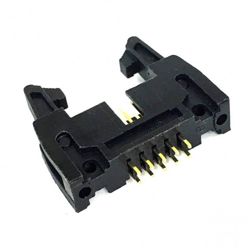 IDE / IDC EDGE SOCKET MOUNT CONNECTOR 10PIN LATCH 