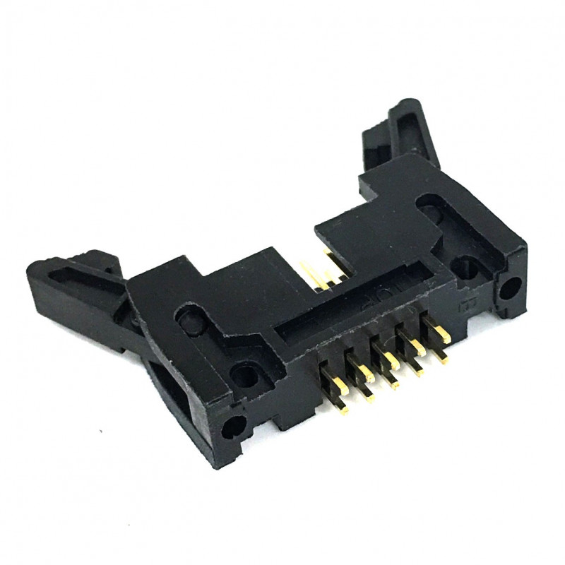 IDE / IDC EDGE SOCKET MOUNT CONNECTOR 10PIN LATCH 