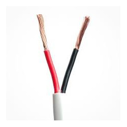 2 CORE WIRE AWG20 R/B COLOUR (SHIELDED) W/ WHITE JACKET