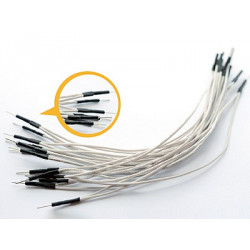 BREADBOARD JUMPER WIRES 150MM 10/PKG WHITE