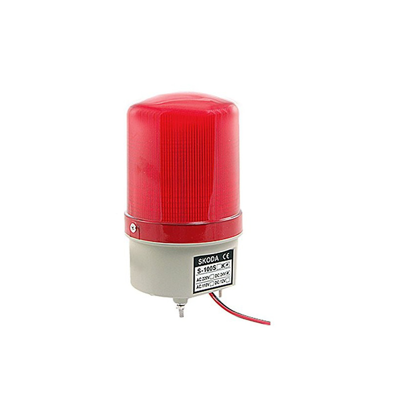 SIREN, SKODA, RED, S-100H, DC12V (CONTINUOUS TONE)