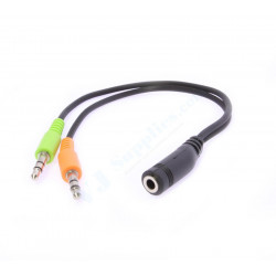 3.5MM HEADPHONE AND MIC PLUG TO 4-POLE JACK