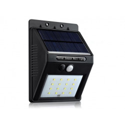 OUTDOOR SOLAR POWERED MOTION LIGHT W/ 16 LED 2200mAH