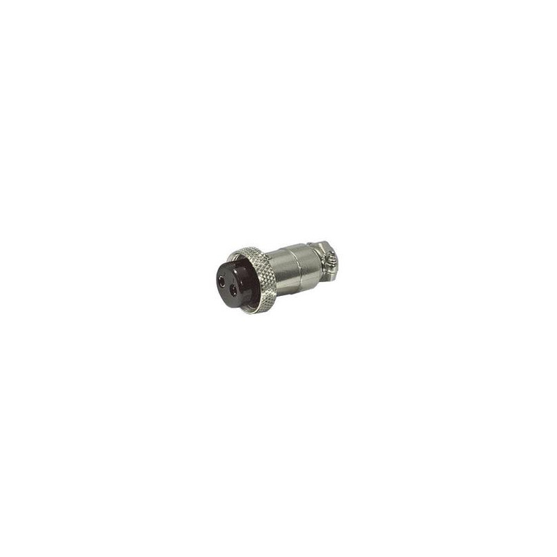 PLUG & JACK, DIN, METAL, INLINE, 2P, (F)