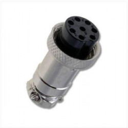 PLUG & JACK, DIN, METAL, INLINE, 8P, (F)