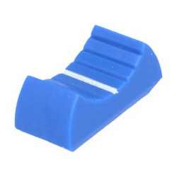 KNOBS FOR SLIDER, BLUE, 8MM SLOT