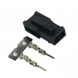 MOLEX CONNECTOR, PLUG, 2P, 3MM W/PINS