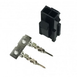 MOLEX CONNECTOR, PLUG, 2P, 3MM W/PINS