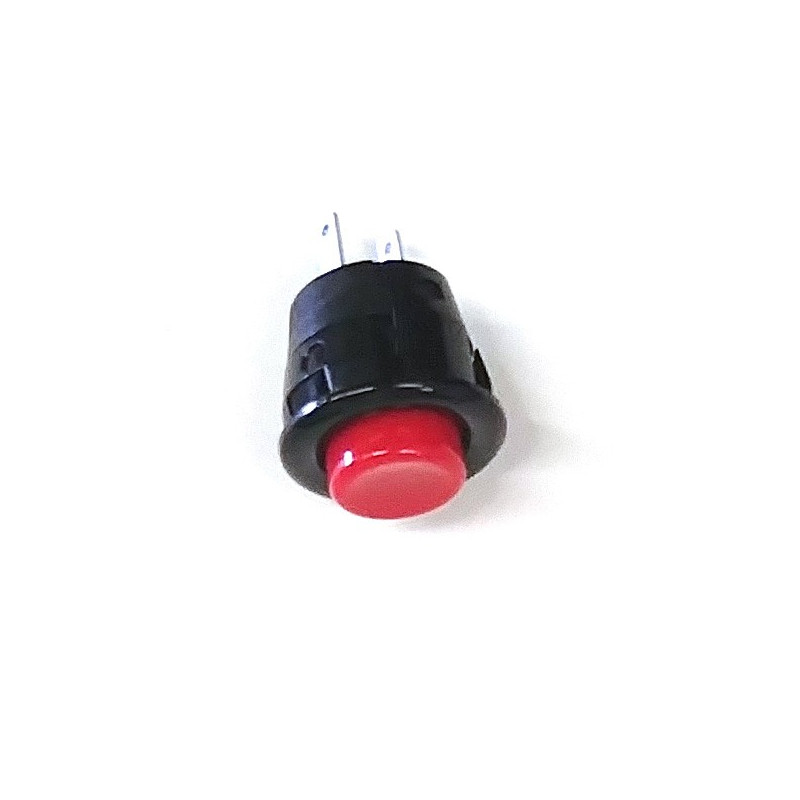 PUSH BUTTON DS-412-RED SPST OFF-(ON)