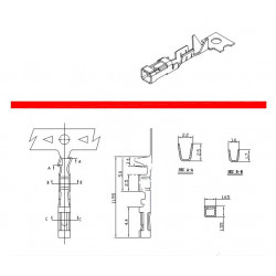 FUTABA FEMALE CRIMP PINS 10PCS