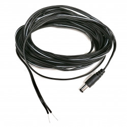 COAXIAL 2.1MM 6M 22AWG OPEN ENDED CABLE