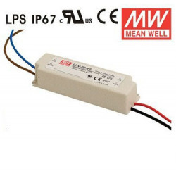 MEANWELL LED DRIVER 12VDC 20W 1.67A 90-264VAC LPV-20-12