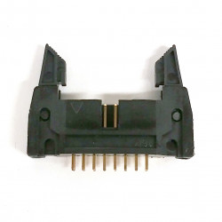 IDE / IDC EDGE SOCKET MOUNT CONNECTOR 16PIN LATCH