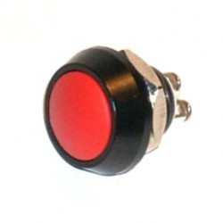 PUSH BUTTON IP67 WATERPROOF MOMENTARY RED GQ12B-A