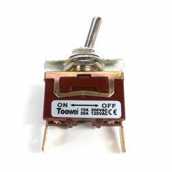 TOGGLE SWITCH,SPST,ON-OFF,20A,SOLDER LUG R13-29A-0